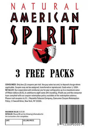 Claim your Free American Spirit 3 Packs